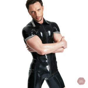 Combinaison latex courte pour homme