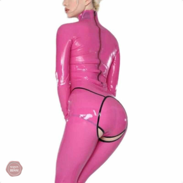 Combinaison ajustée en latex, look unique et tendance