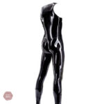 Vêtement en latex sans manches pour un look audacieux