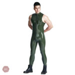 Combinaison homme en latex, style moderne