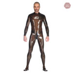 Combinaison en latex transparent pour homme