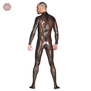 Combinaison sexy en latex pour homme, look unique