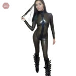 Combinaison en latex, style sexy et transparent, tendance mode