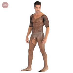Vêtement sexy homme, combinaison sans manches
