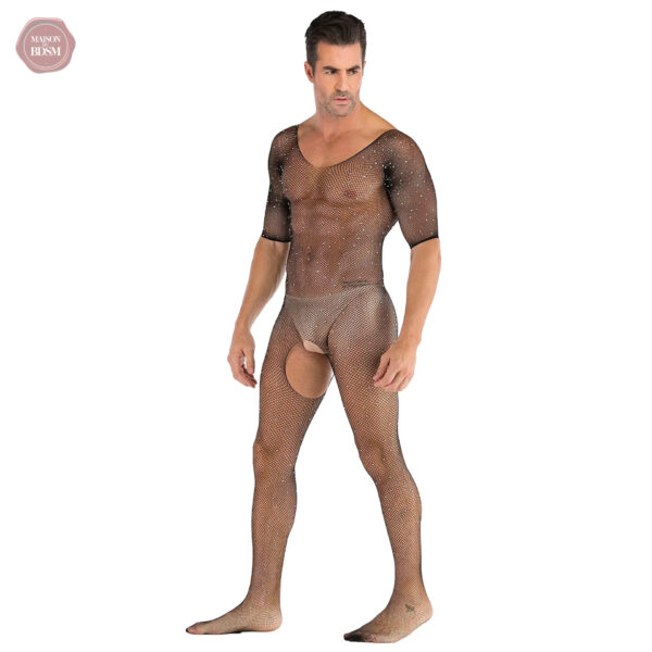 Vêtement sexy homme, combinaison sans manches