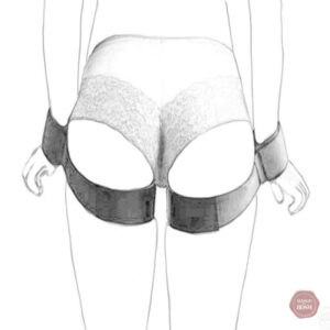 Accessoires BDSM : menottes ajustables pour poignets et cuisses