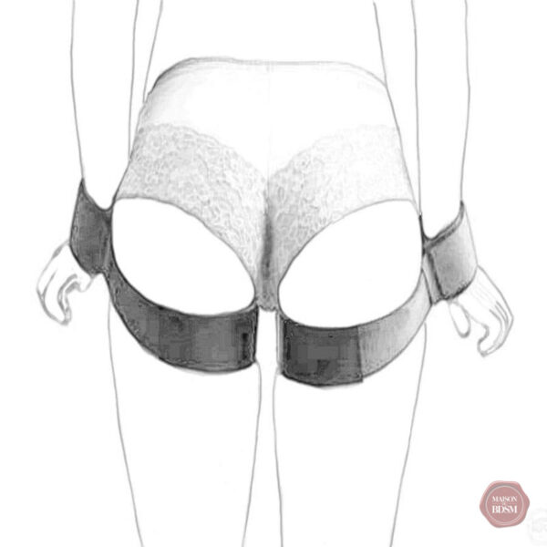 Accessoires BDSM : menottes ajustables pour poignets et cuisses