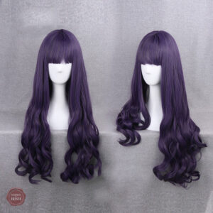 Perruque violette ondulée parfaite pour les événements cosplay