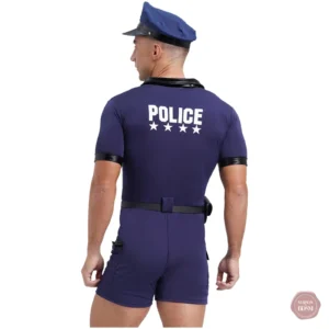 Jumpsuit Policier pour fêtes à thème coquin