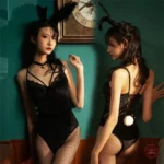 Costume femme lapin en velours
