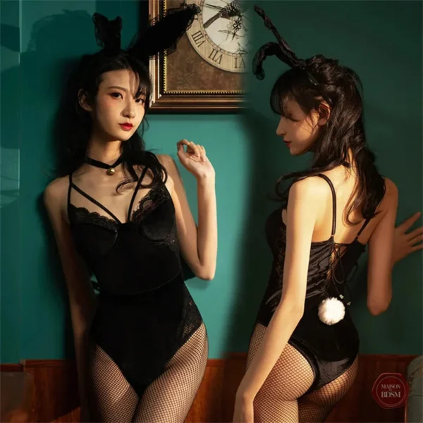 Costume femme lapin en velours