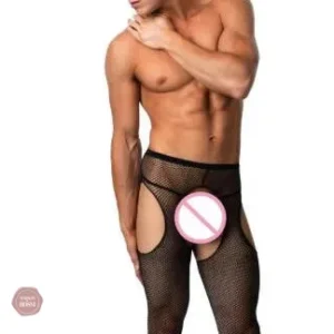 Costumes sexy collants ouverts pour hommes, style audacieux