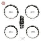 Accessoire gothique : anneau de gland avec motifs sombres