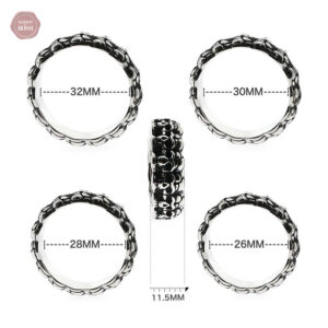 Accessoire gothique : anneau de gland avec motifs sombres