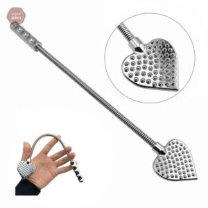 Cravache en acier inoxydable en forme de cœur