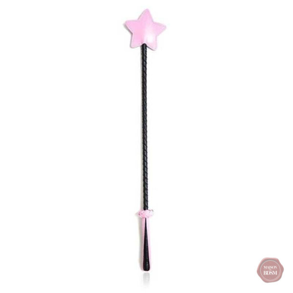 cravache-bdsm-etoile-1 Cravache BDSM étoile rose, accessoire pour jeux érotiques