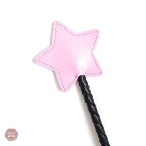 Paddle BDSM en forme d'étoile, design rose et ludique