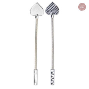 Cravache BDSM en métal, accessoire pour jeux de domination