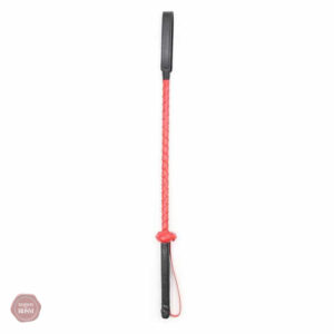 Cravache BDSM rouge, accessoire de jeu érotique