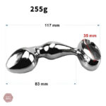 Crochet anal durable en inox pour jeux intimes