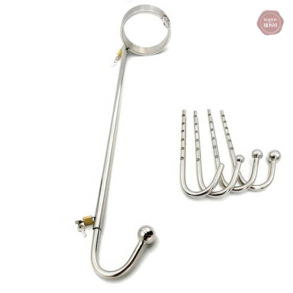 crochet-anal-avec-collier-acier-1 Crochet anal avec collier en acier