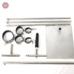 Ensemble BDSM avec croix amovible et accessoires variés