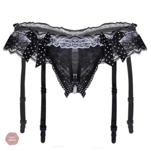 Lingerie féminine sissy, culotte sans entrejambe