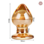 Accessoire intime en cristal pour plaisir anal