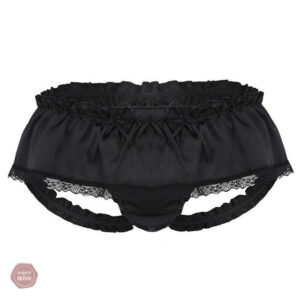 Sous-vêtements Sissy en dentelle avec jupe intégrée