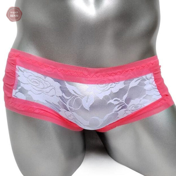 Culotte en dentelle avec finition à volants