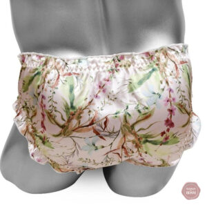 Culotte en satin avec détails en volants délicats