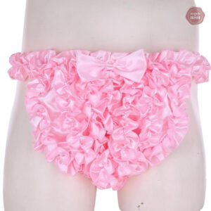 Culotte à froufrous en satin pour une allure élégante
