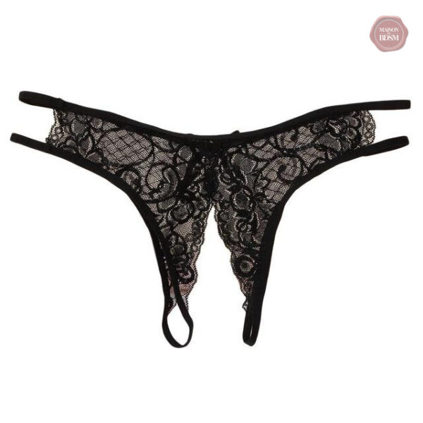 Culotte érotique chaude à entrejambe ouvert