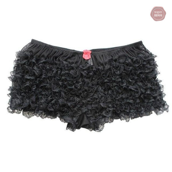 Culotte en dentelle, design bouffant pour une silhouette flatteuse