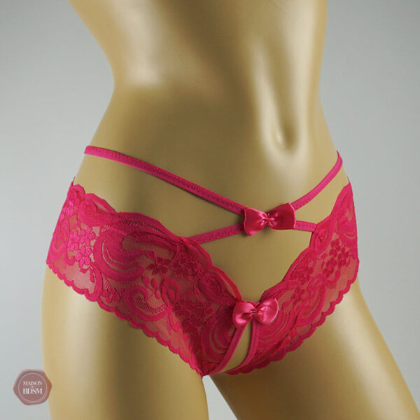 Culotte ouverte en dentelle, accessoire de mode travesti