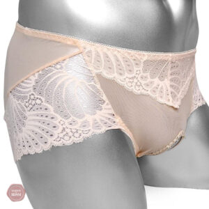 Culotte dentelle à entrejambe ouvert