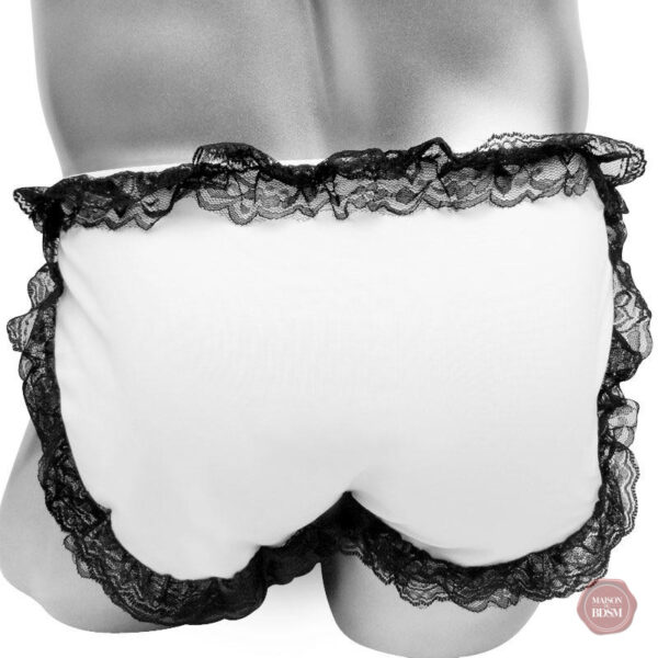 Sissy panties en dentelle à motifs fleuris