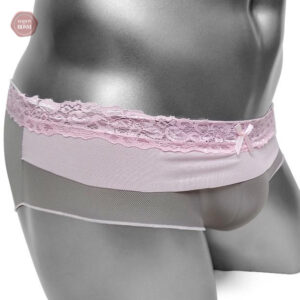 Culotte en dentelle et maille patchwork