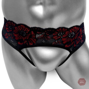 Sous-vêtement en dentelle sans entrejambe
