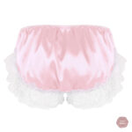 Culotte Sissy en satin avec volants délicats