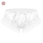 Culotte en satin douce avec détails à volants