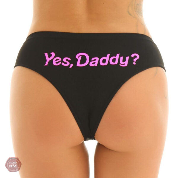 Modèle de culotte "Oui papa", accessoire de mode unique