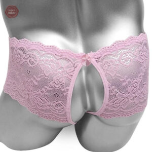 Culotte florale ouverte à l'entrejambe, élégance et sensualité