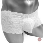 Culotte raffinée en dentelle avec motifs floraux