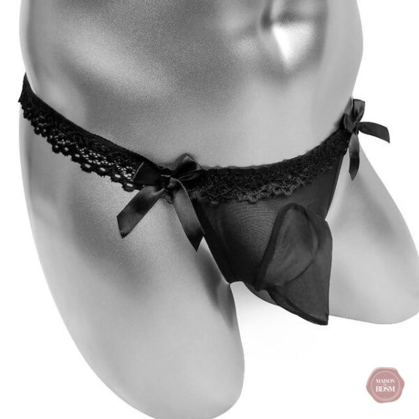 Sous-vêtements Sissy avec pochette en dentelle