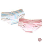 Culotte rayée Sissy avec nœud
