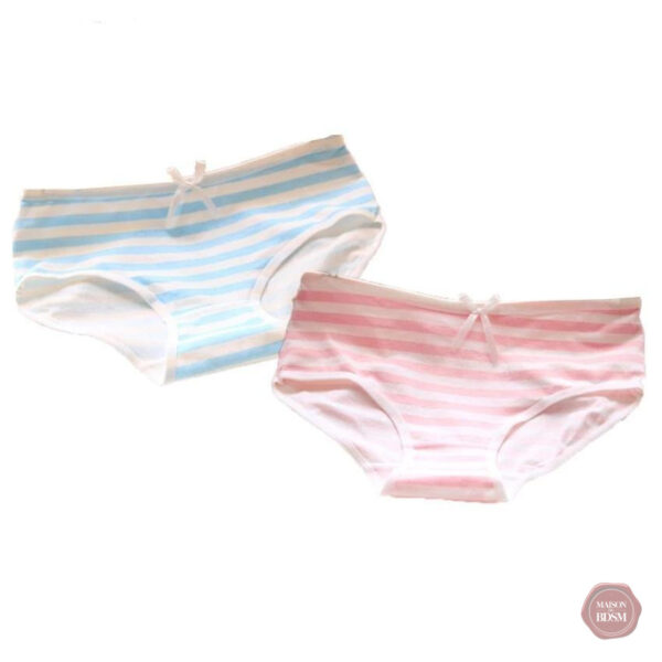 culotte-rayee-sissy-noeud-1 Culotte rayée Sissy avec nœud