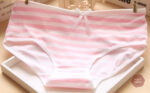 Culotte rayée avec détail nœud