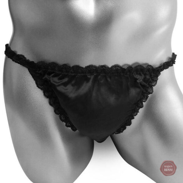 Culotte Sissy délicate en tissu soyeux