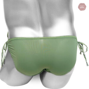 Culotte Sissy à carreaux avec nœud papillon